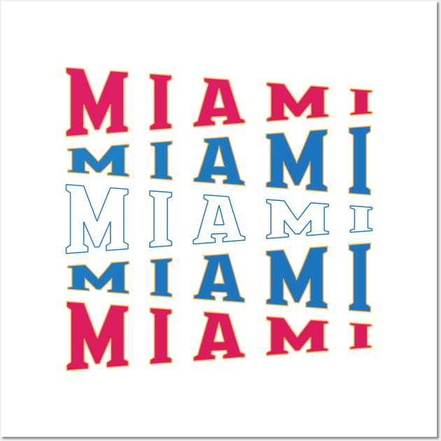 TEXT ART USA MIAMI Wall Art by LAVA-ROMA-NOVA